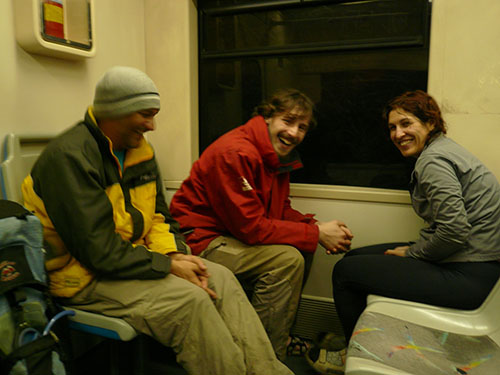 Edú Amador, Lex e Jô no trem